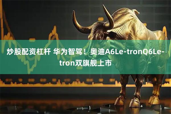 炒股配资杠杆 华为智驾！奥迪A6Le-tronQ6Le-tron双旗舰上市