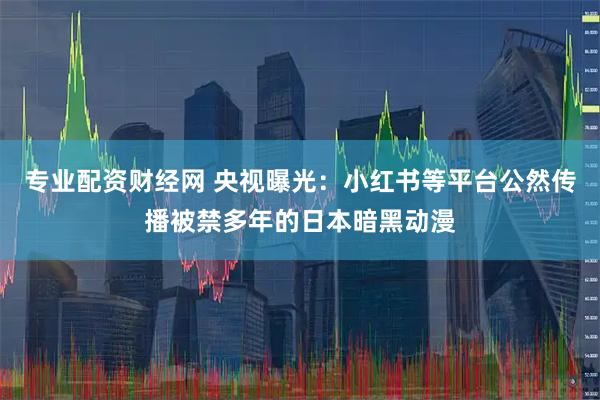 专业配资财经网 央视曝光：小红书等平台公然传播被禁多年的日本暗黑动漫